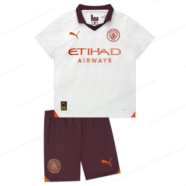 Camisa Manchester City Away Kit de futebol infantil 23/24